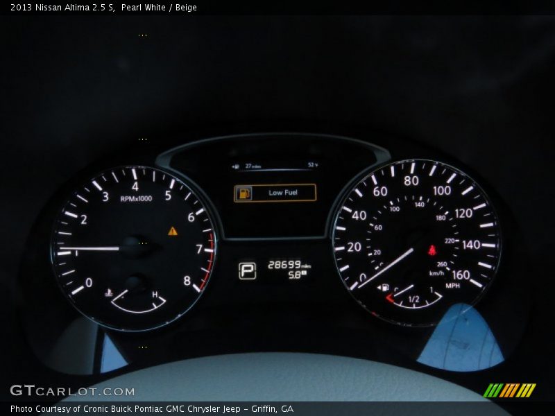 Pearl White / Beige 2013 Nissan Altima 2.5 S