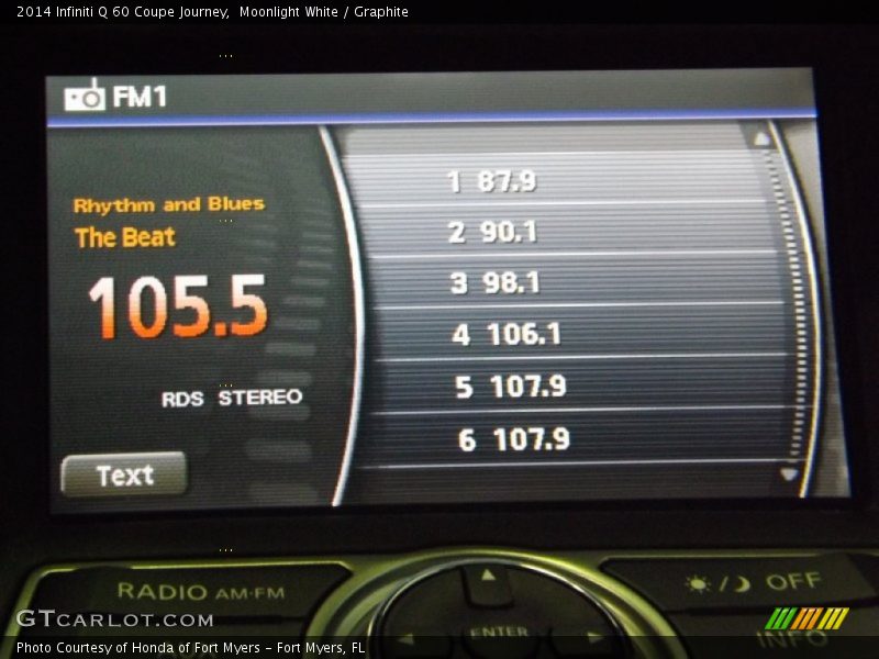 Moonlight White / Graphite 2014 Infiniti Q 60 Coupe Journey
