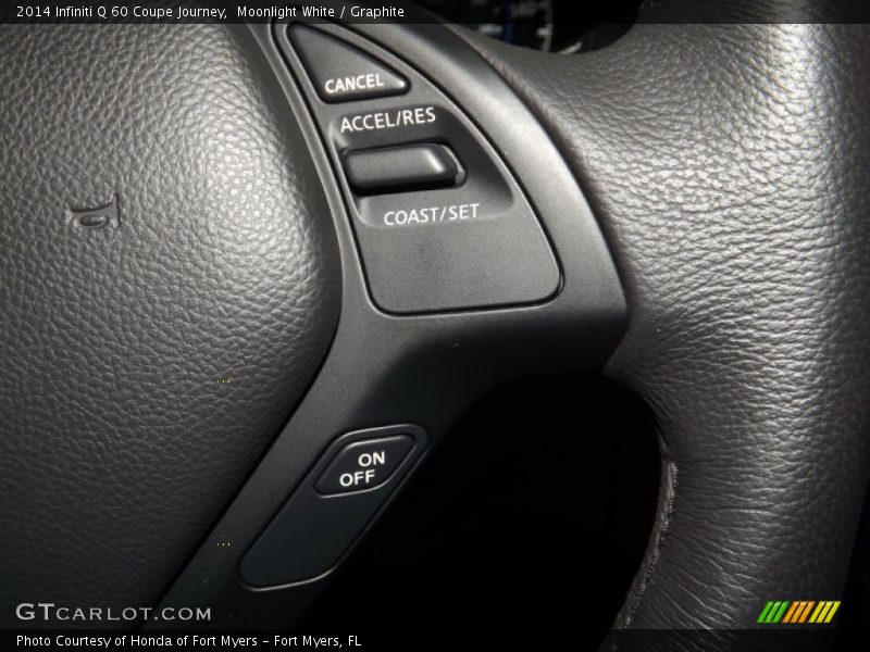 Moonlight White / Graphite 2014 Infiniti Q 60 Coupe Journey