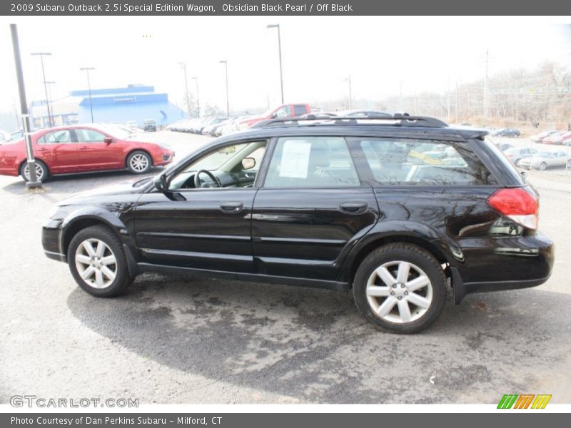 Obsidian Black Pearl / Off Black 2009 Subaru Outback 2.5i Special Edition Wagon