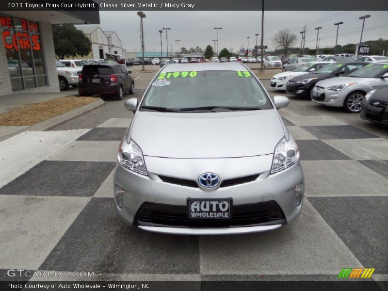 Classic Silver Metallic / Misty Gray 2013 Toyota Prius Four Hybrid