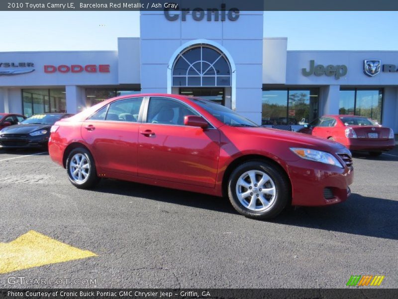 Barcelona Red Metallic / Ash Gray 2010 Toyota Camry LE