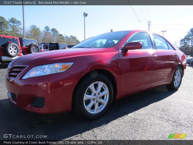 Barcelona Red Metallic / Ash Gray 2010 Toyota Camry LE