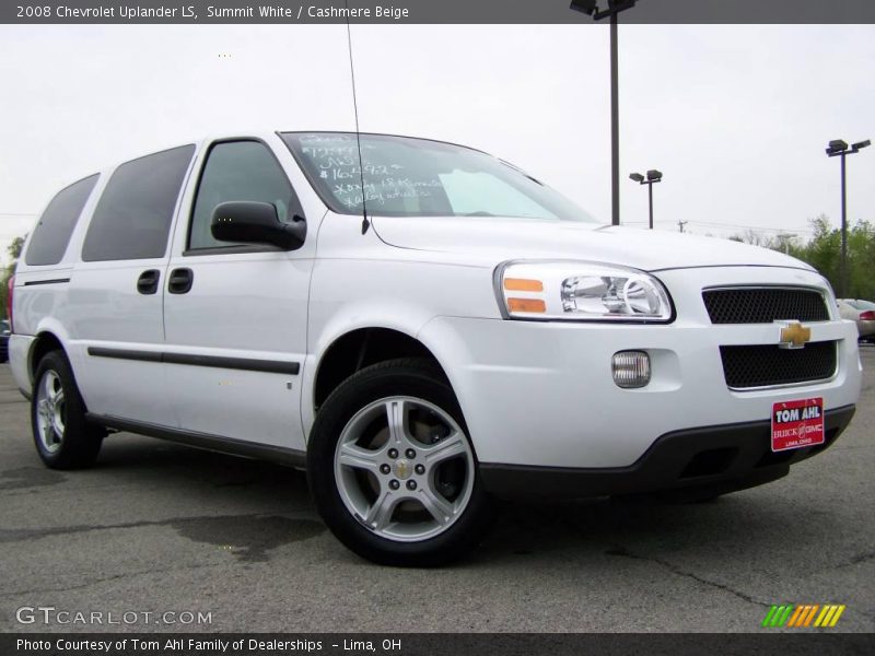 Summit White / Cashmere Beige 2008 Chevrolet Uplander LS
