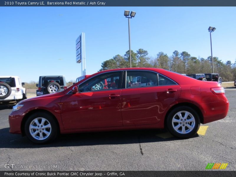 Barcelona Red Metallic / Ash Gray 2010 Toyota Camry LE