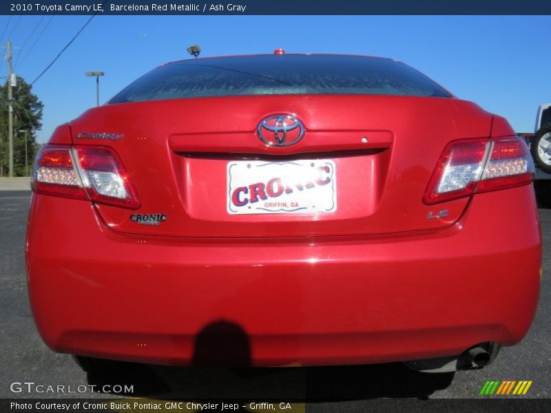 Barcelona Red Metallic / Ash Gray 2010 Toyota Camry LE
