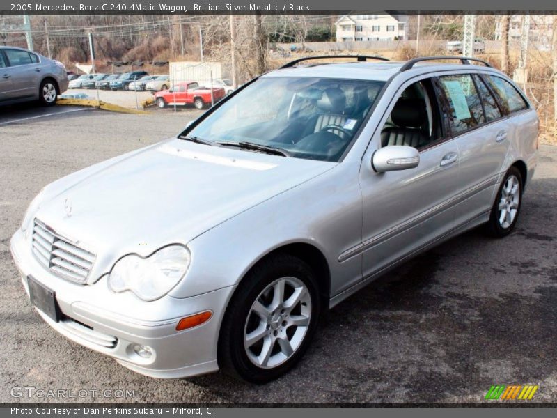 Brilliant Silver Metallic / Black 2005 Mercedes-Benz C 240 4Matic Wagon