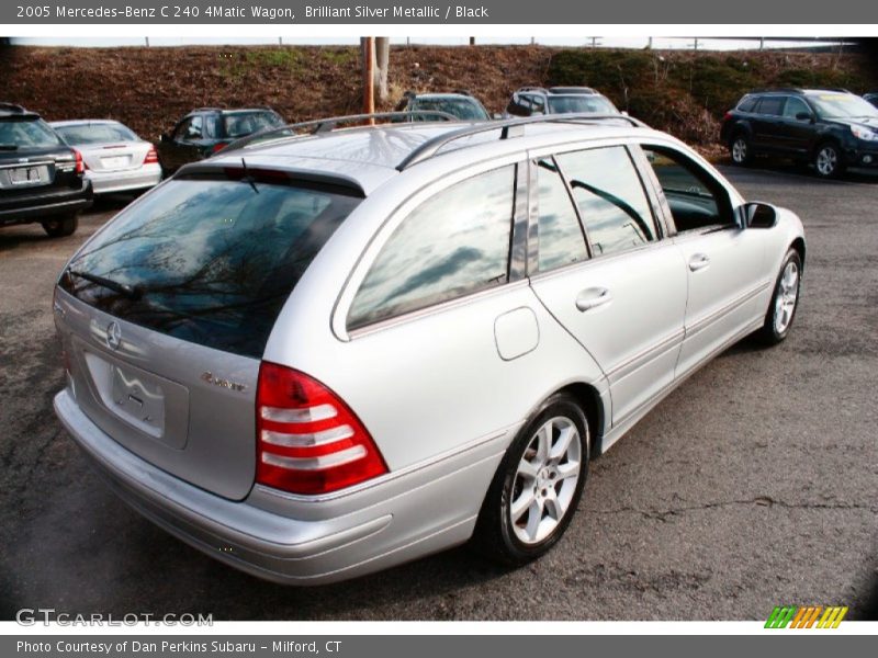 Brilliant Silver Metallic / Black 2005 Mercedes-Benz C 240 4Matic Wagon