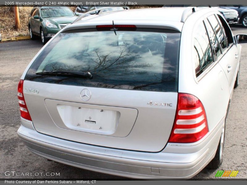 Brilliant Silver Metallic / Black 2005 Mercedes-Benz C 240 4Matic Wagon