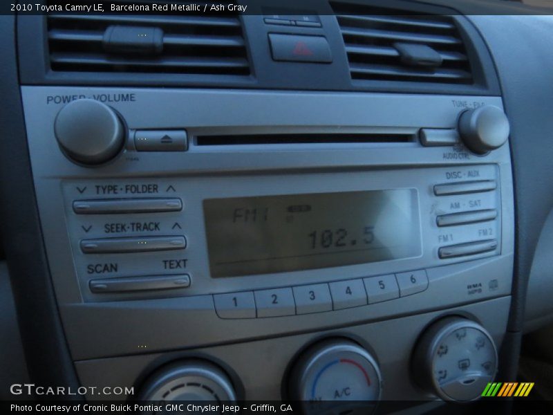 Barcelona Red Metallic / Ash Gray 2010 Toyota Camry LE