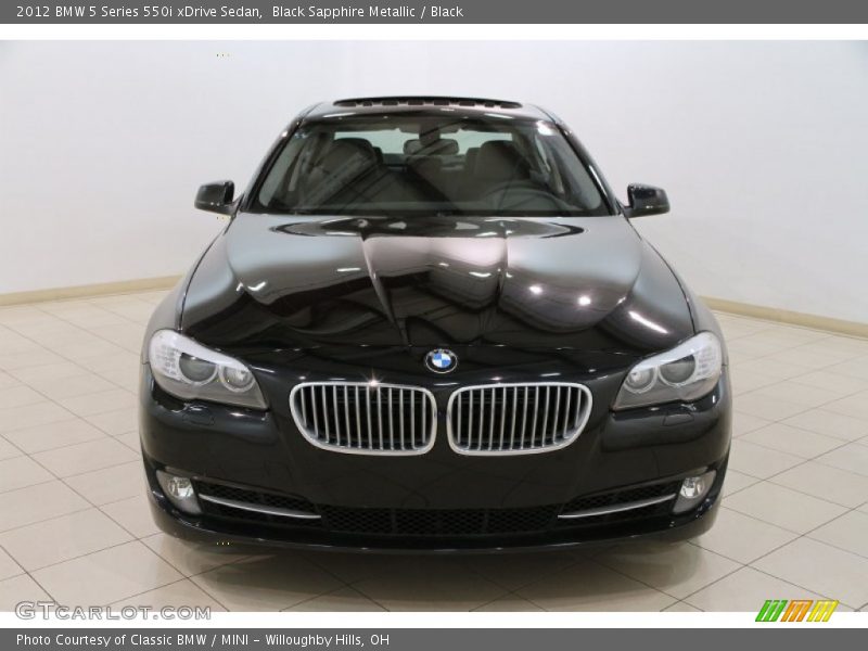 Black Sapphire Metallic / Black 2012 BMW 5 Series 550i xDrive Sedan