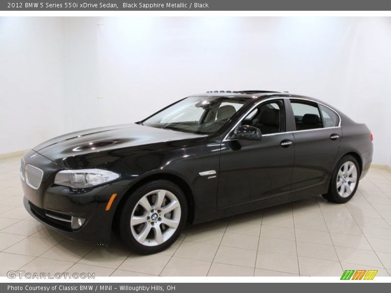 Black Sapphire Metallic / Black 2012 BMW 5 Series 550i xDrive Sedan