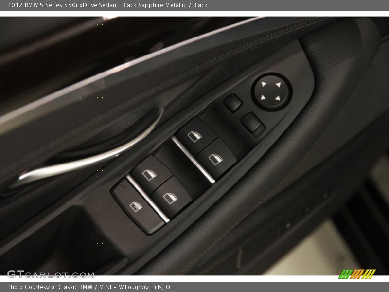 Black Sapphire Metallic / Black 2012 BMW 5 Series 550i xDrive Sedan