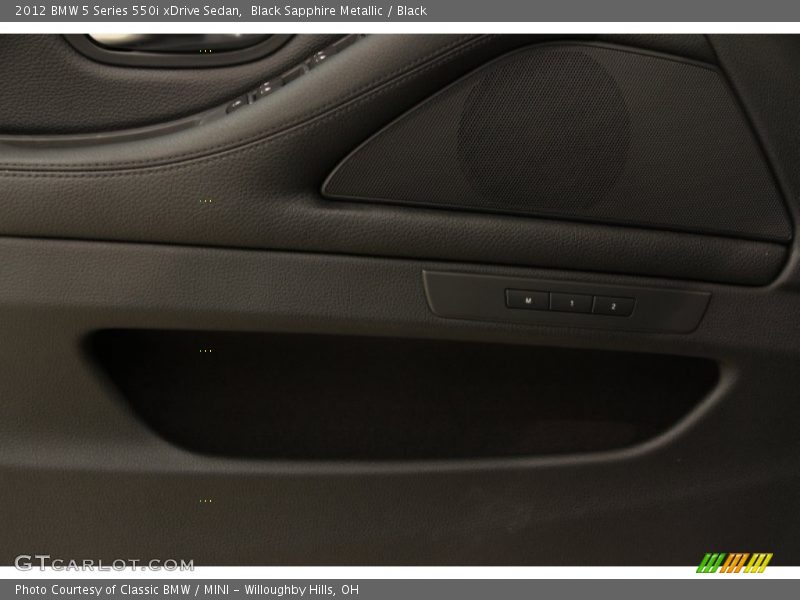Black Sapphire Metallic / Black 2012 BMW 5 Series 550i xDrive Sedan