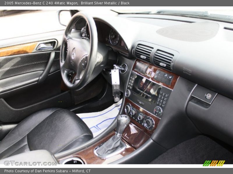 Brilliant Silver Metallic / Black 2005 Mercedes-Benz C 240 4Matic Wagon