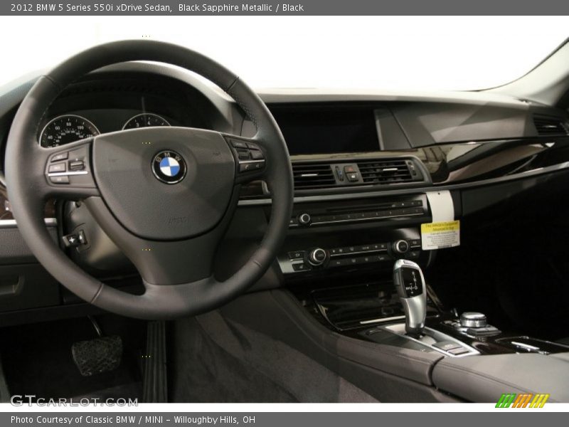 Black Sapphire Metallic / Black 2012 BMW 5 Series 550i xDrive Sedan