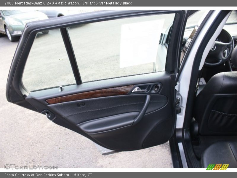 Brilliant Silver Metallic / Black 2005 Mercedes-Benz C 240 4Matic Wagon