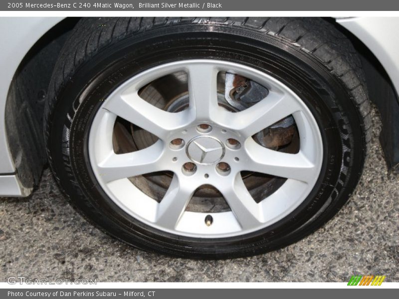 Brilliant Silver Metallic / Black 2005 Mercedes-Benz C 240 4Matic Wagon