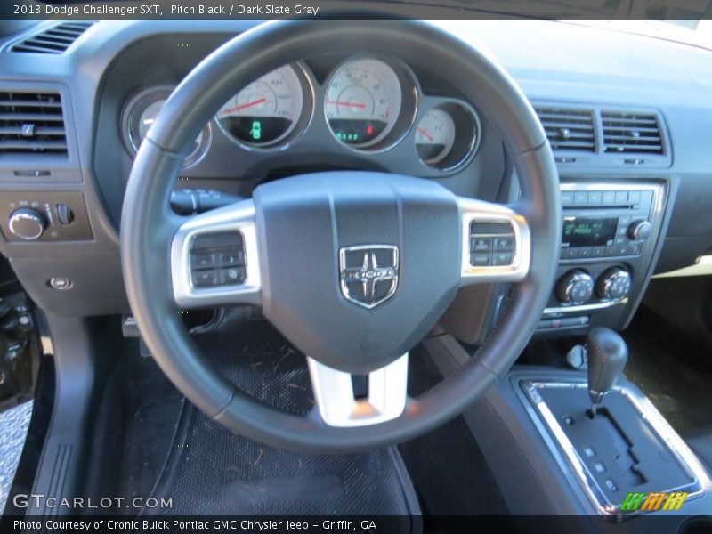 Pitch Black / Dark Slate Gray 2013 Dodge Challenger SXT