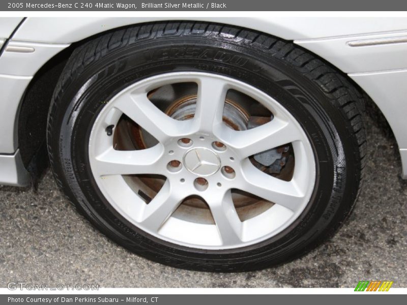 Brilliant Silver Metallic / Black 2005 Mercedes-Benz C 240 4Matic Wagon