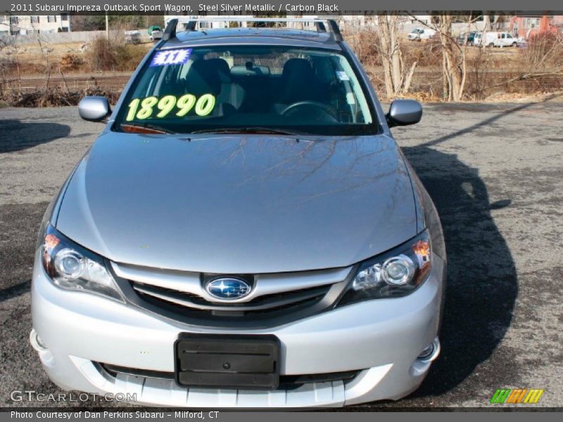 Steel Silver Metallic / Carbon Black 2011 Subaru Impreza Outback Sport Wagon