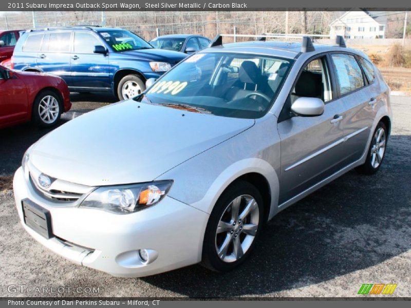 Steel Silver Metallic / Carbon Black 2011 Subaru Impreza Outback Sport Wagon