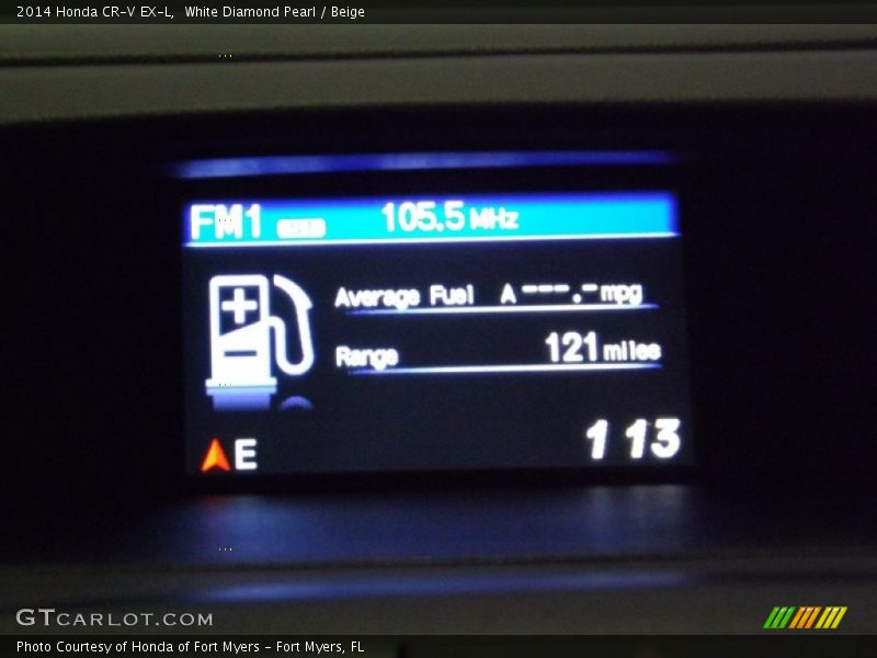 White Diamond Pearl / Beige 2014 Honda CR-V EX-L