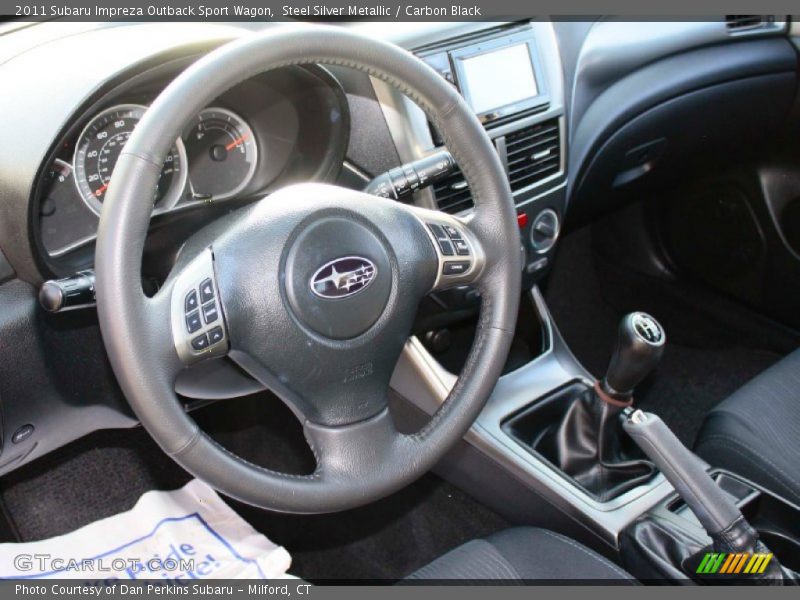Steel Silver Metallic / Carbon Black 2011 Subaru Impreza Outback Sport Wagon