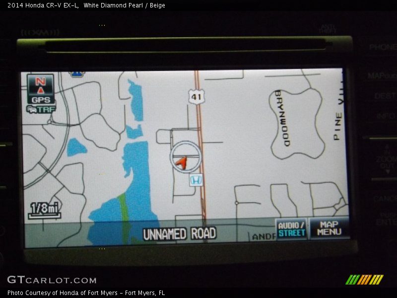 White Diamond Pearl / Beige 2014 Honda CR-V EX-L