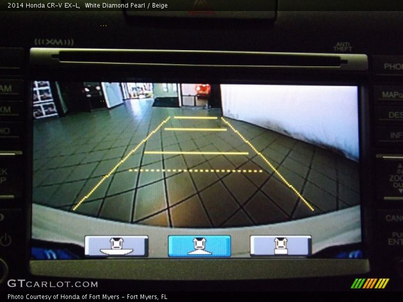 White Diamond Pearl / Beige 2014 Honda CR-V EX-L