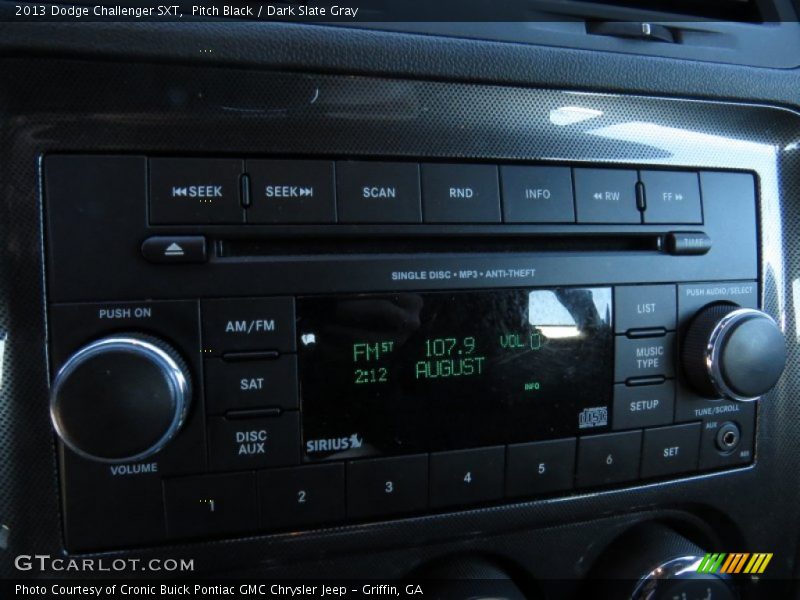 Pitch Black / Dark Slate Gray 2013 Dodge Challenger SXT