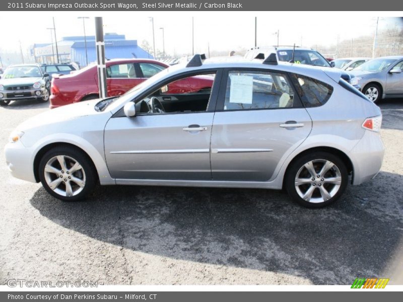 Steel Silver Metallic / Carbon Black 2011 Subaru Impreza Outback Sport Wagon
