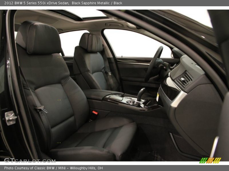Black Sapphire Metallic / Black 2012 BMW 5 Series 550i xDrive Sedan