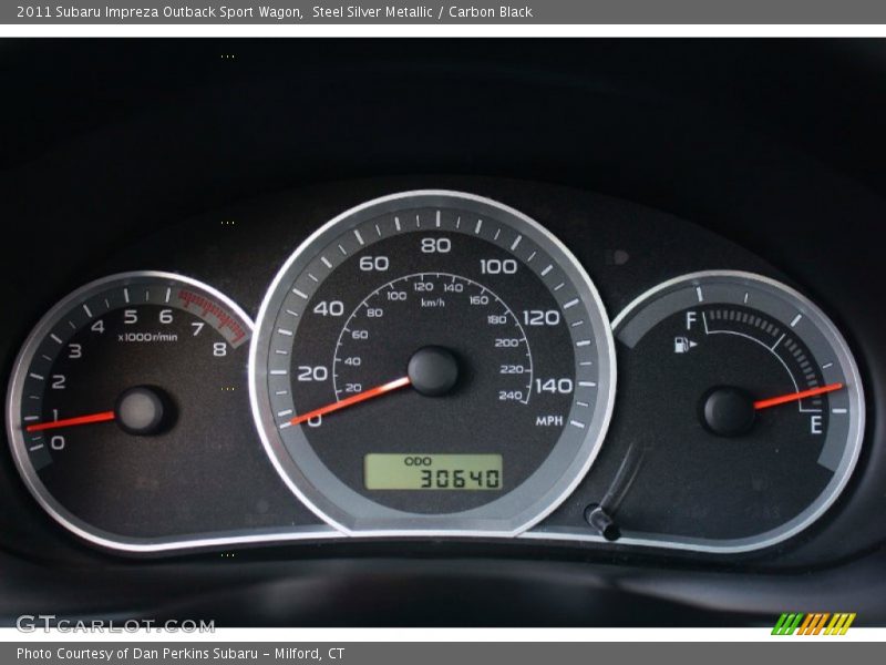 Steel Silver Metallic / Carbon Black 2011 Subaru Impreza Outback Sport Wagon