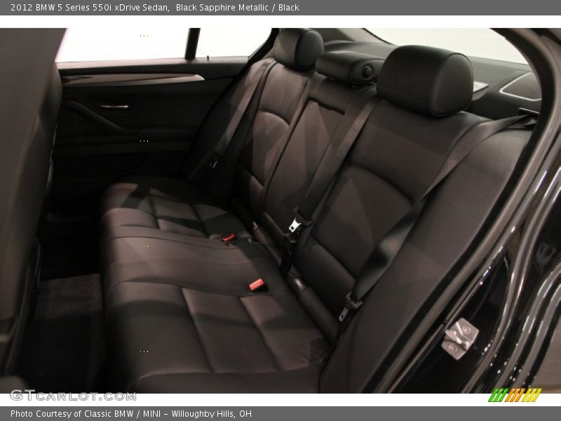Black Sapphire Metallic / Black 2012 BMW 5 Series 550i xDrive Sedan