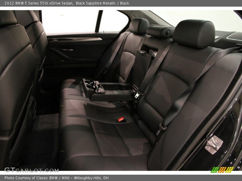 Black Sapphire Metallic / Black 2012 BMW 5 Series 550i xDrive Sedan