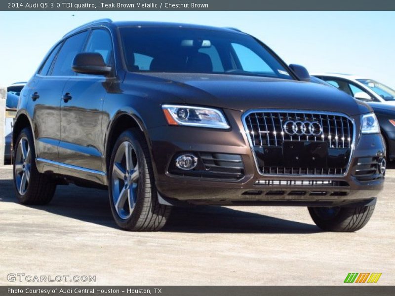 Teak Brown Metallic / Chestnut Brown 2014 Audi Q5 3.0 TDI quattro