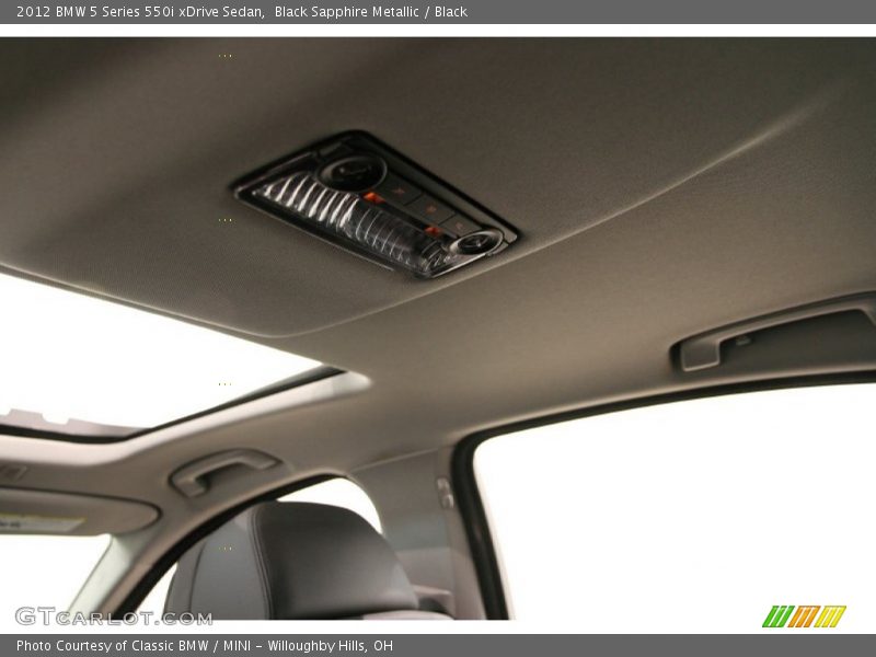 Black Sapphire Metallic / Black 2012 BMW 5 Series 550i xDrive Sedan