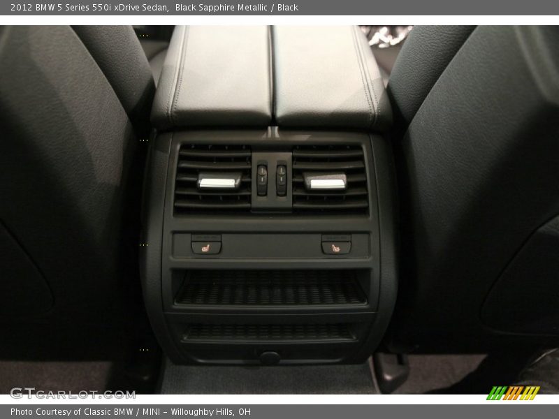 Black Sapphire Metallic / Black 2012 BMW 5 Series 550i xDrive Sedan