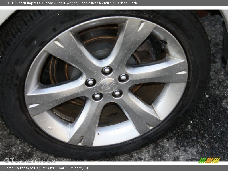 Steel Silver Metallic / Carbon Black 2011 Subaru Impreza Outback Sport Wagon