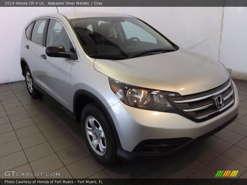 Alabaster Silver Metallic / Gray 2014 Honda CR-V LX