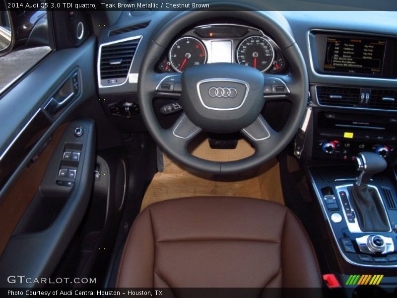 Teak Brown Metallic / Chestnut Brown 2014 Audi Q5 3.0 TDI quattro