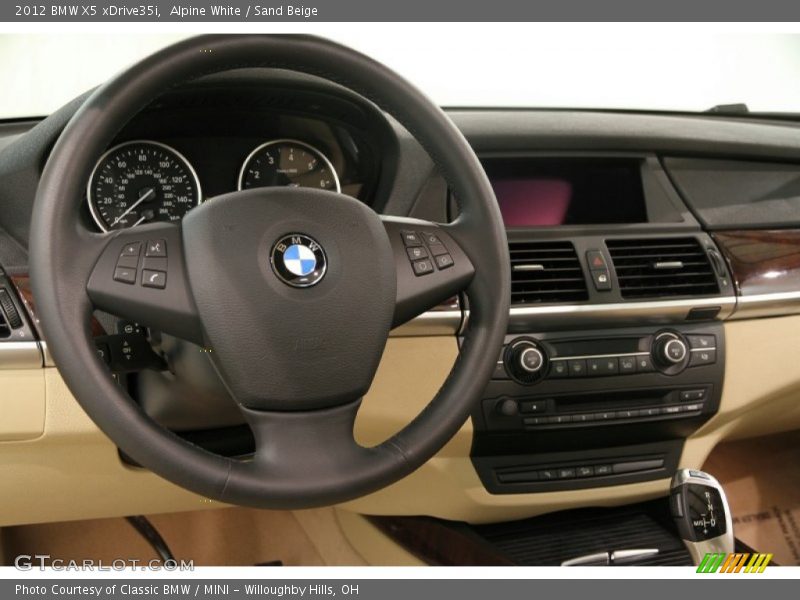 Alpine White / Sand Beige 2012 BMW X5 xDrive35i