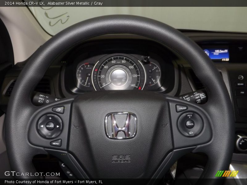 Alabaster Silver Metallic / Gray 2014 Honda CR-V LX