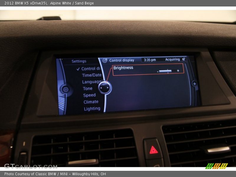 Alpine White / Sand Beige 2012 BMW X5 xDrive35i