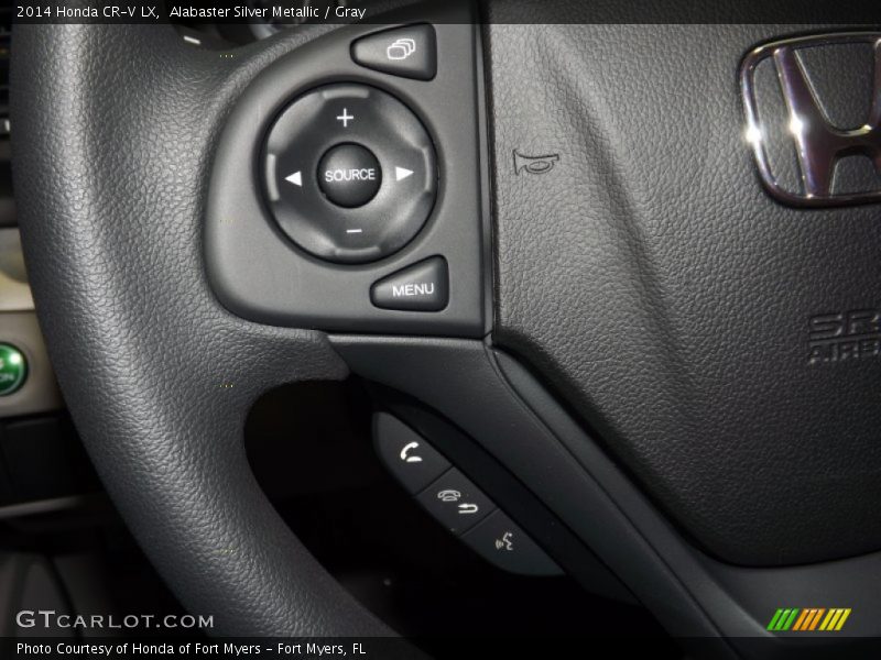 Alabaster Silver Metallic / Gray 2014 Honda CR-V LX