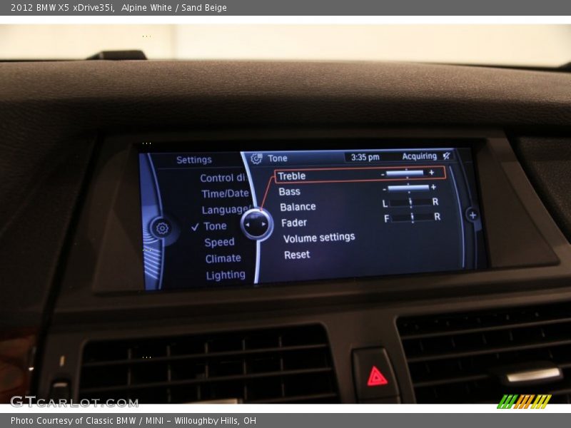Alpine White / Sand Beige 2012 BMW X5 xDrive35i