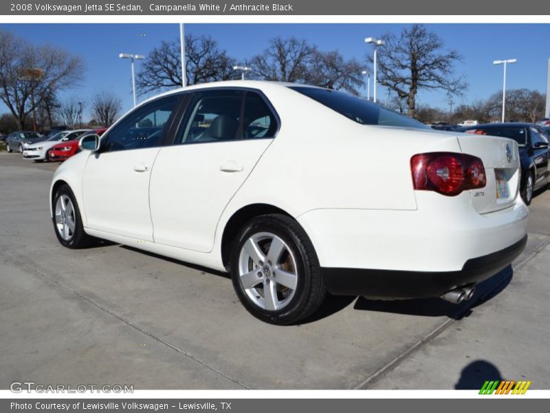 Campanella White / Anthracite Black 2008 Volkswagen Jetta SE Sedan