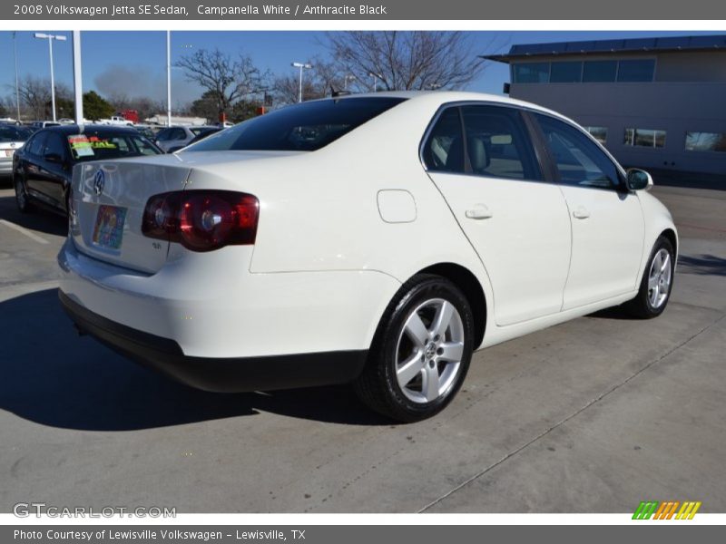 Campanella White / Anthracite Black 2008 Volkswagen Jetta SE Sedan