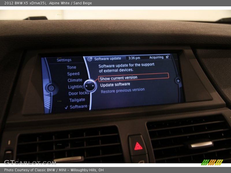 Alpine White / Sand Beige 2012 BMW X5 xDrive35i